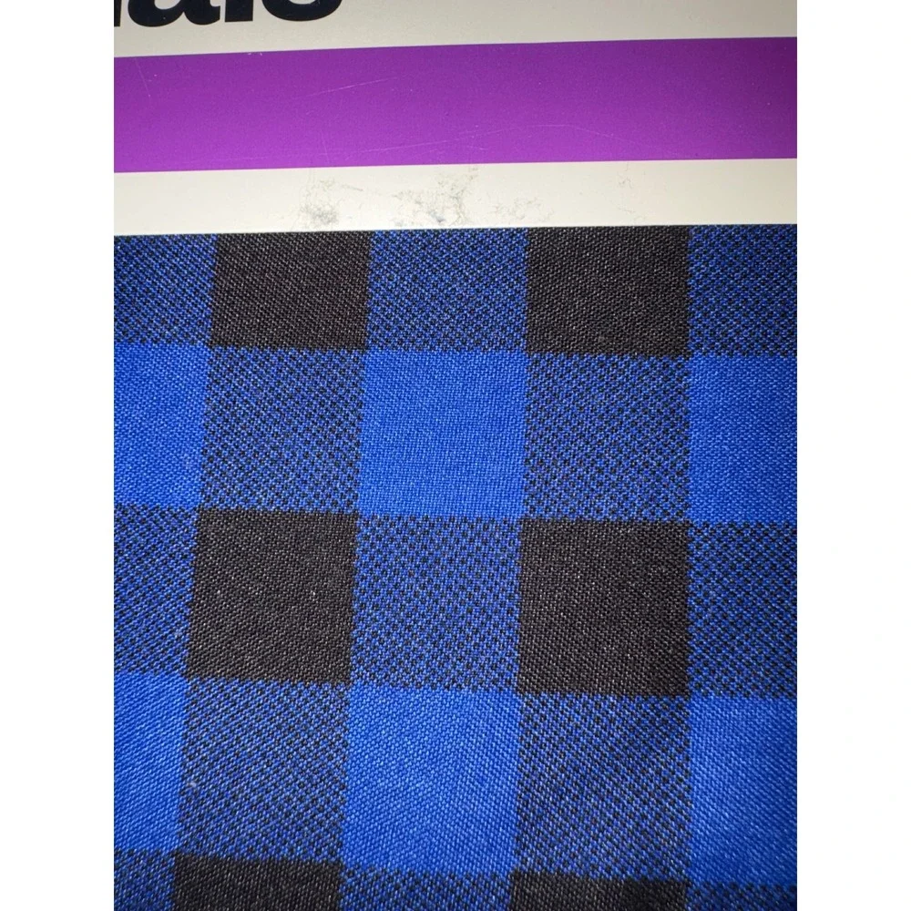 Room Essentials Microfiber Sheet Set Twin XL Twin Blue Black Buffalo Plaid 3pc